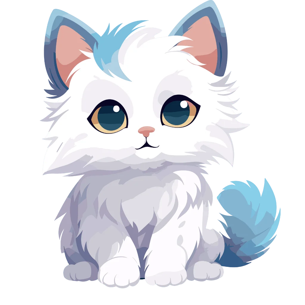 white-blue-anime-cat