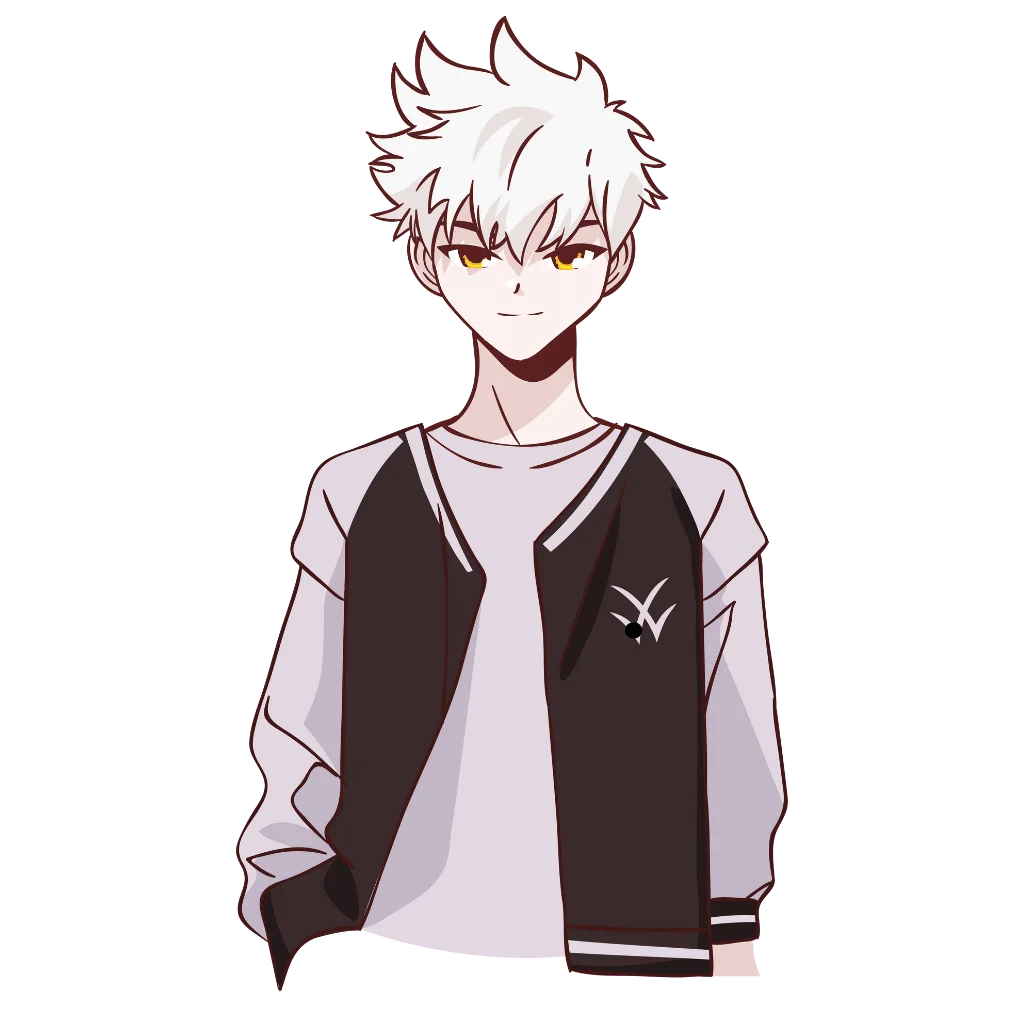 an-anime-character-with-white-hair-and-black-jacket